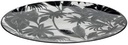 2250 - Secret de Gourmet - Assiette à Dessert Jangal 22cm Noir & Blanc