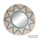 33824-SALMA MIRROIR EN JONC 50 CM