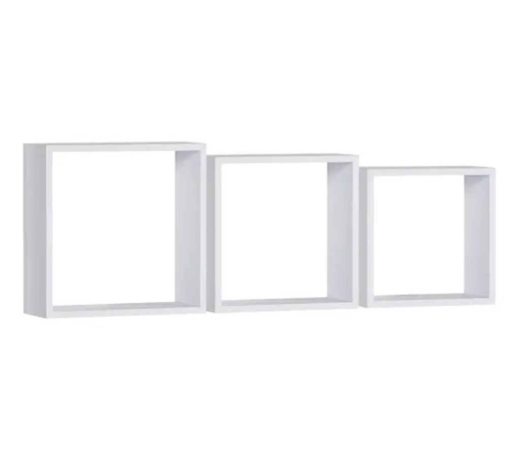25735-SHELVY S/3 CUBE BLANC