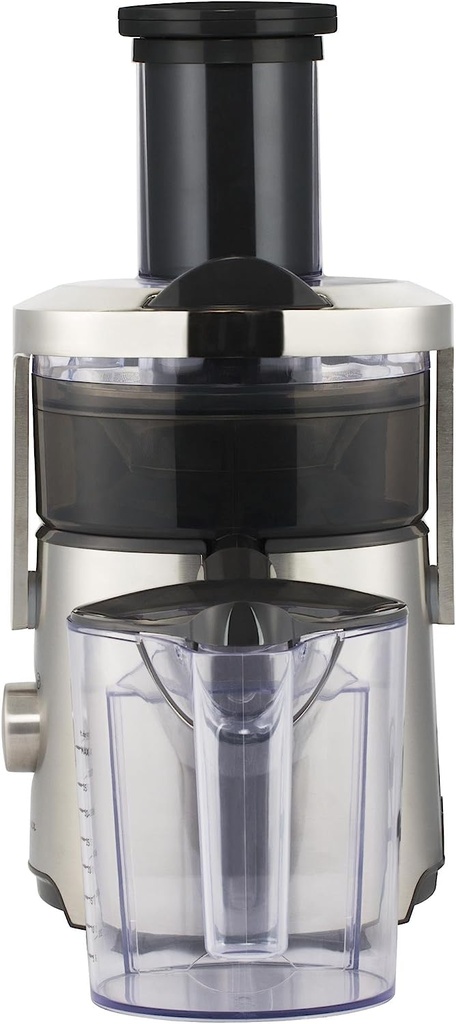 Moulinex Centrifugeuse Easy Fruit Appareil Extracteur de Jus Fruits ou Légumes 2 Vitesses Capacité 2L 800W Métal