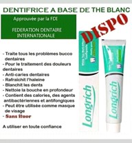 PATE DENTRIFRICE AU THE BLANC