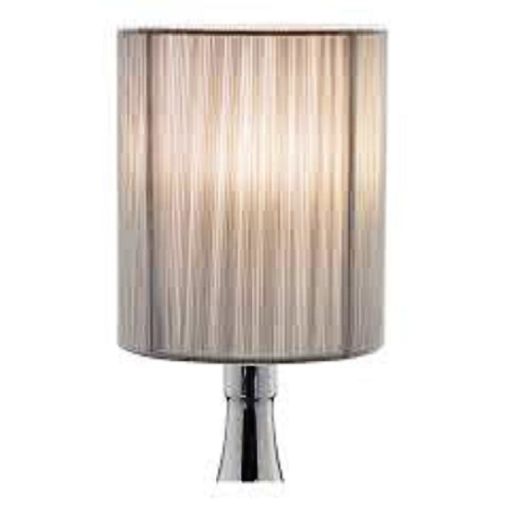 CARLITA LAMPE ARGENT H39 CM