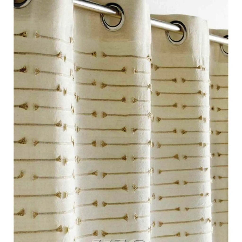 RIDEAUX A EUILLETS 140X240 GOLDEN SUN