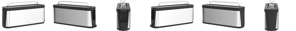 TEFAL GRILLE PAIN LONGUE FENTE INOXIDABLE/NOIR-1000W