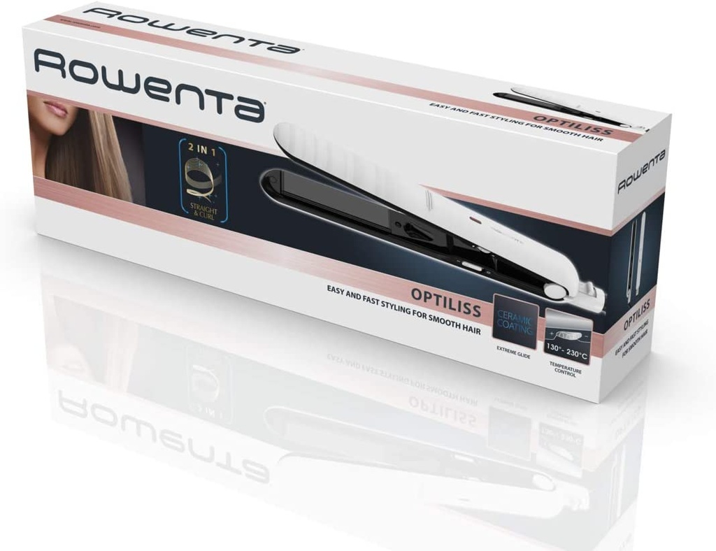 Rowenta Optiliss Lisseur cheveux, Revêtement en céramique