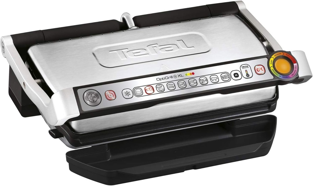 Tefal Optigrill+ XL Grill viande, Cuisson automatique, 9 programmes, Contrôle température, Mode manuel et décongélation, Surface de cuisson XL
