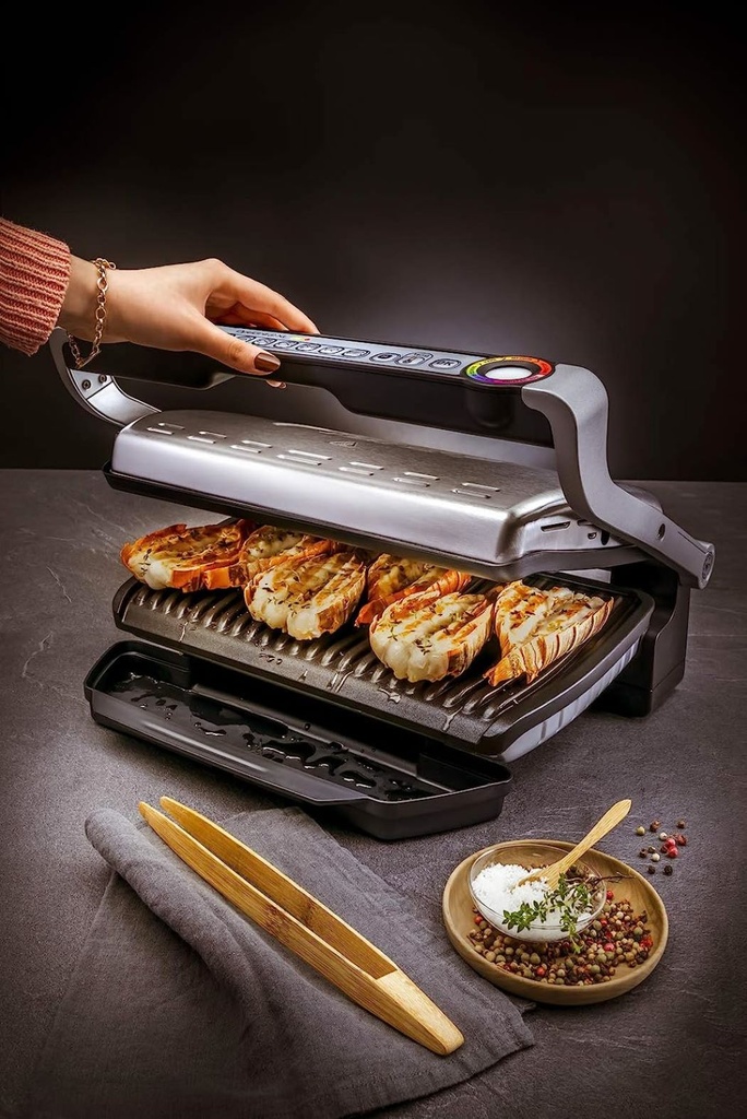 Tefal Optigrill+ XL Grill viande, Cuisson automatique, 9 programmes, Contrôle température, Mode manuel et décongélation, Surface de cuisson XL