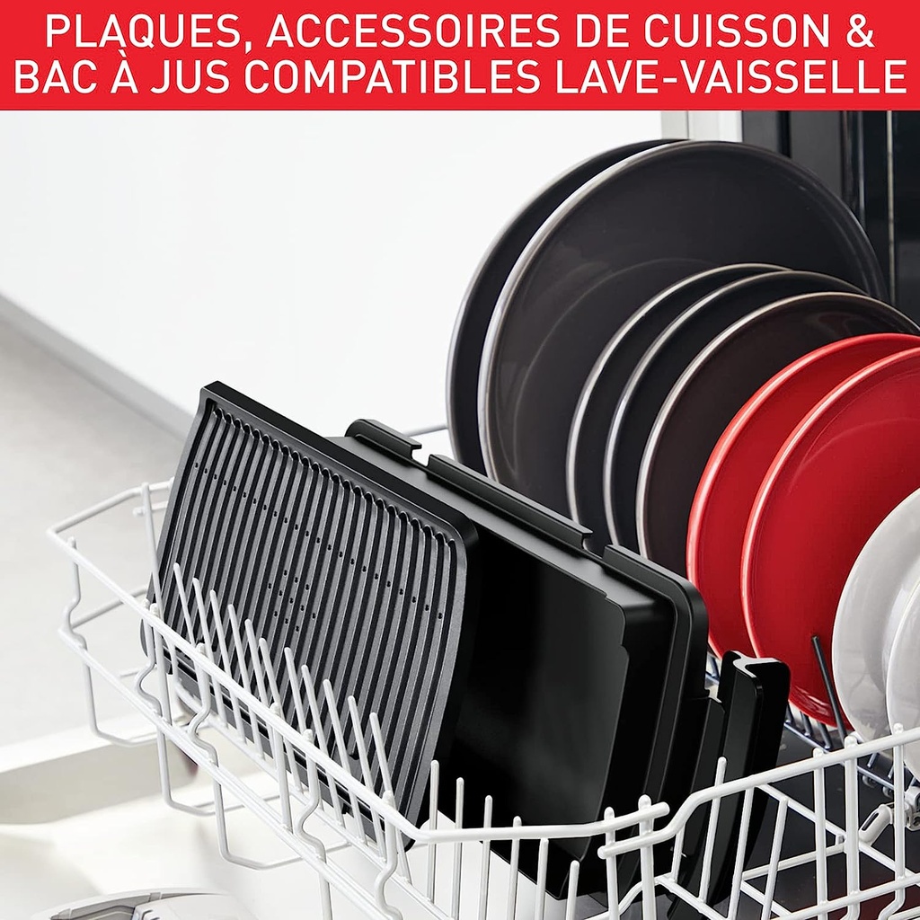 Tefal Optigrill+ XL Grill viande, Cuisson automatique, 9 programmes, Contrôle température, Mode manuel et décongélation, Surface de cuisson XL