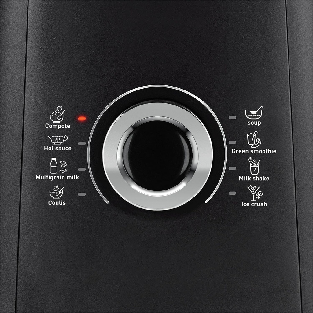 Moulinex Blender Chauffant Ultrablend Cook Mixeur Électrique Bol Verre Capacité 2L Soupe Coulis Compote Lait