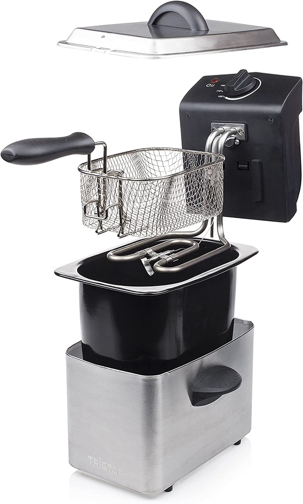 TRISTAR FRITEUSE ELECTRIQUE ACIER INOXIDABLE 2L