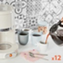 MOULINEX CAFETIERE 10-15 Tasses 1,25 Litres SOLEIL IVOIRE PROGRAMM