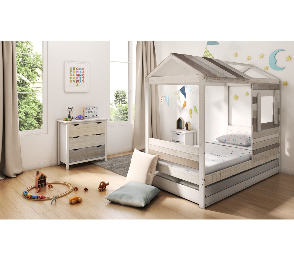 SIA 2 LIT CABANE 90 X 190