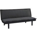 BANQUETTE 3 POSITIONS BARI VELOUR NOIR