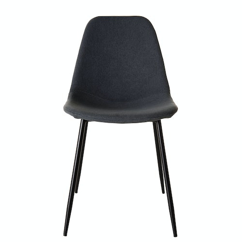 CHAISE EN TISSU GRIS