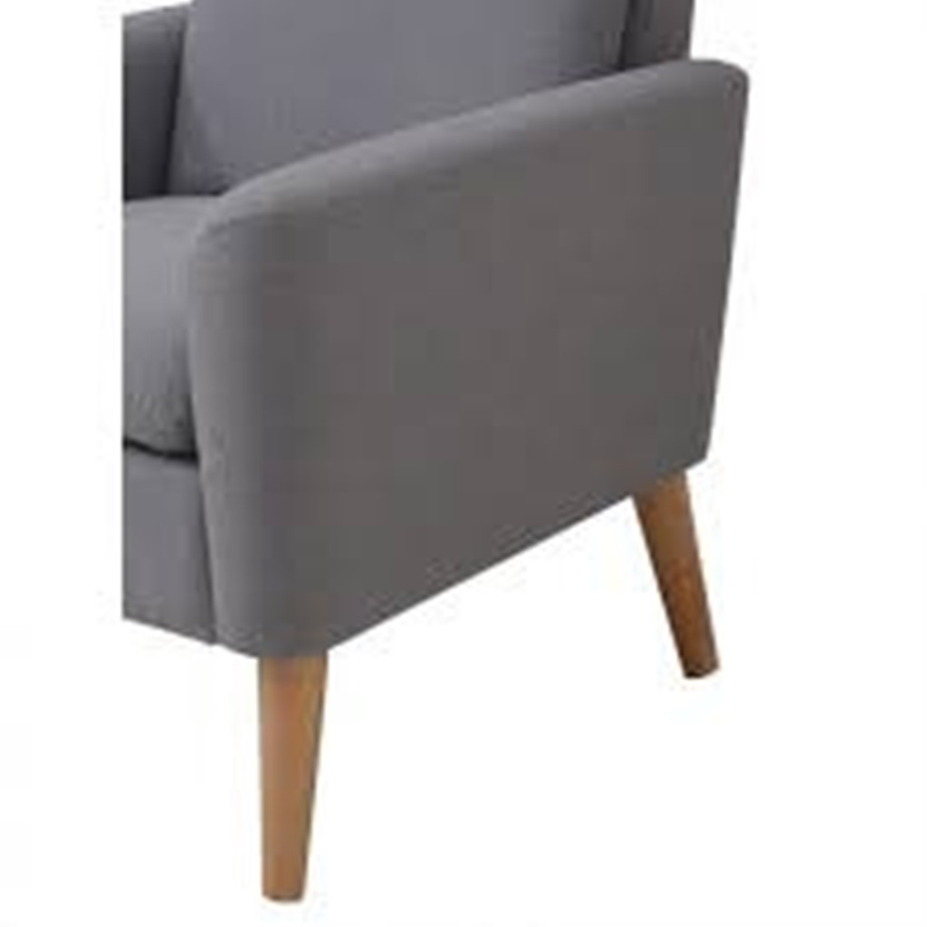 CHILLY FAUTEUIL TISSU GRIS CLAIR