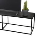 MEUBLE TV EN METAL NOIR 140X40X40 CM