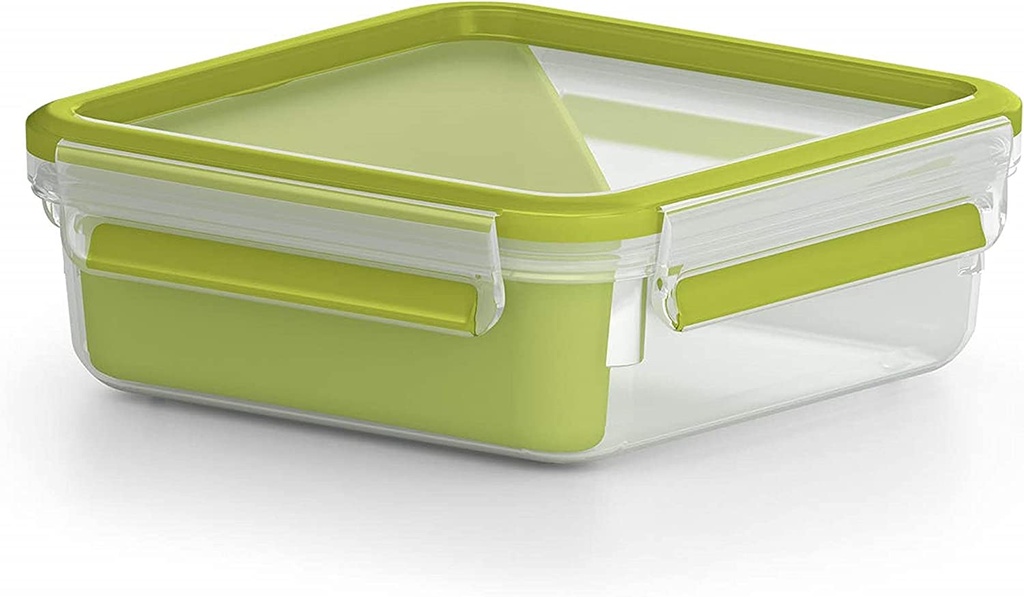 Tefal - Masterseal to go - Boîte Sandwich à Compartiments - 0.85 L - Vert