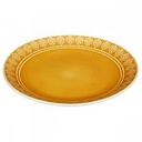 ASSIETTE PLATE IDYLLE FOND JAUNE 27 CM