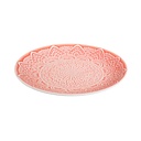 ASSIETTE PLATE MANDALA ROUGE 20CM