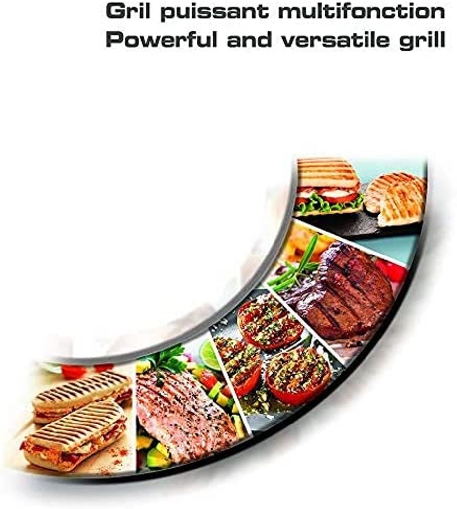 Tefal Gril viande et panini multifonction, 2000 W