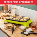 Tefal Crêpière électrique, 1000 W, Surface antiadhésive, Fonction Thermospot, Crêpes, Pancakes, Fabriqué en France