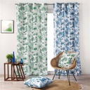 DOUCEUR D'INTERIEUR Rideau À Oeillets Amazonia Vert 140x260 centimetre