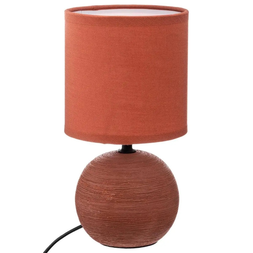 LAMPE BOULE STRIE TIMEO TERR H25