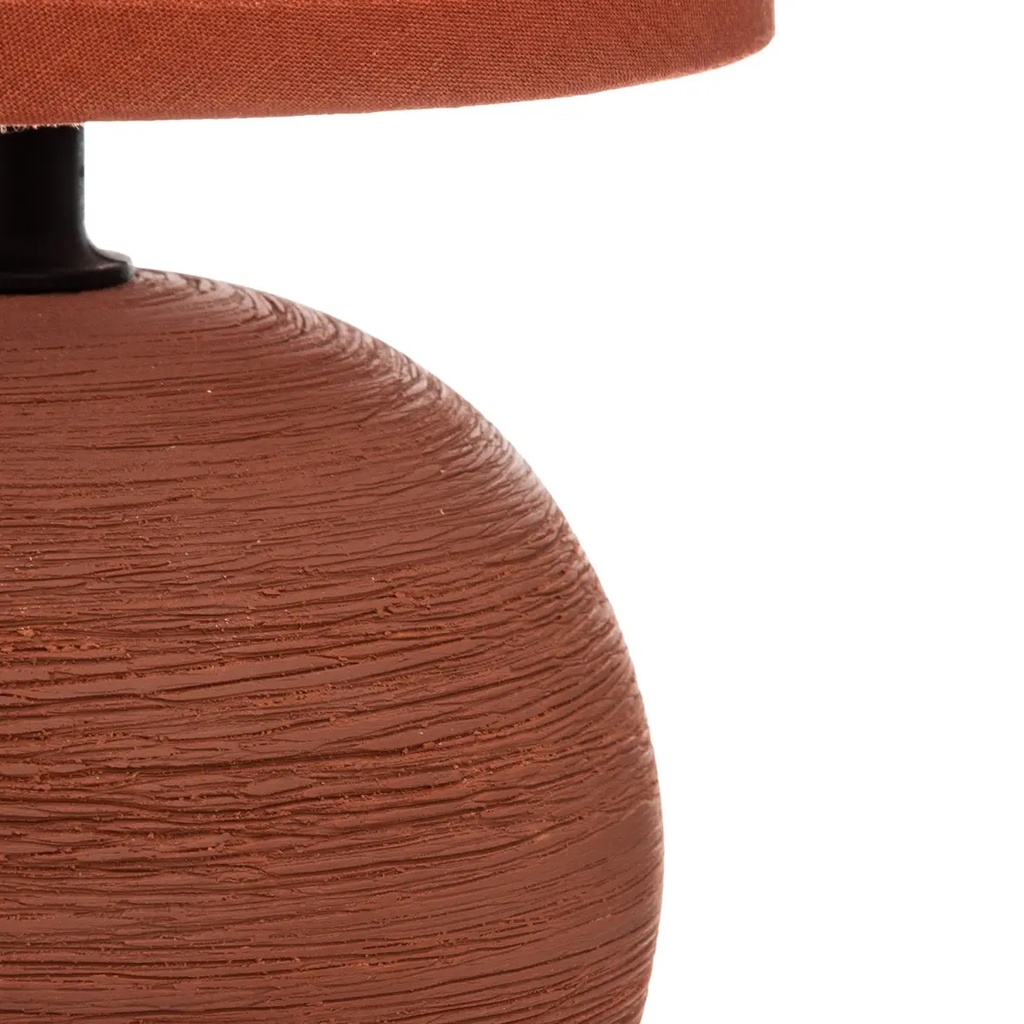 LAMPE BOULE STRIE TIMEO TERR H25