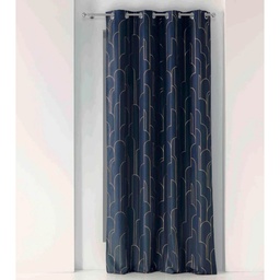 RIDEAUX A ŒILLETS 140X260 DOMEA MARINEOR