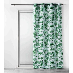 RIDEAUX A ŒILLETS 140X260 AMAZONIA VERT