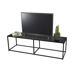 [10178] MEUBLE TV EN METAL NOIR 140X40X40 CM