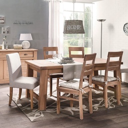 [32615] PERITA TABLE A MANGER EN BOIS 6 CHAISES