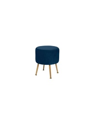 [27204] TABOURET APP VELOUR NOIR