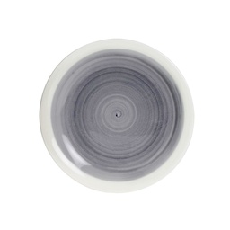 [9364] ASSIETTE DESSERT BABORD GRIS 19 CM