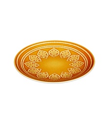 [9378] ASSIETTE PLATE IDYLLE FOND JAUNE 20 CM