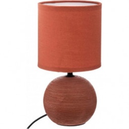 [3160] LAMPE BOULE STRIE TIMEO TERR H25