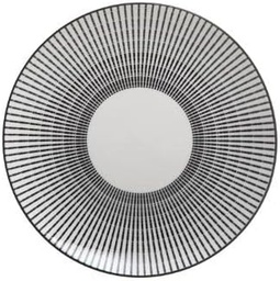 [9382] ASSIETTE DESSERT LUNIS NOIR 19 CM