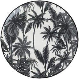 [2250] Secret de Gourmet - Assiette à Dessert Jangal 22cm Noir & Blanc