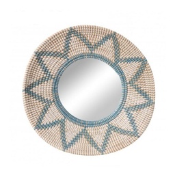 [33824] SALMA MIRROIR EN JONC 50 CM