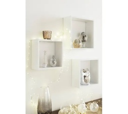 [25735] 25735-SHELVY S/3 CUBE WHITE