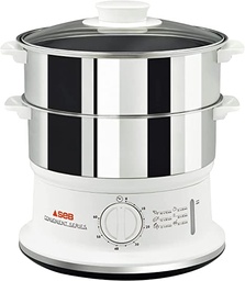 [27918] Seb Cuiseur Vapeur série Convenient 2 bols inox, Capacité bol 6 L, Cuisson vapeur, Cuit vapeur compact, Minuteur, Arrêt automatique (copie)
