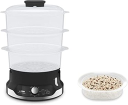 [27919] SEB CUISEUR VAPEUR 9 L 800W 3 BOLS EMPILABLE