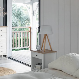 [27157] LAMPE TRÉPIED BAHI BLANC
