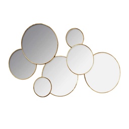 MIROIR MULTI ROND LILA 61X37